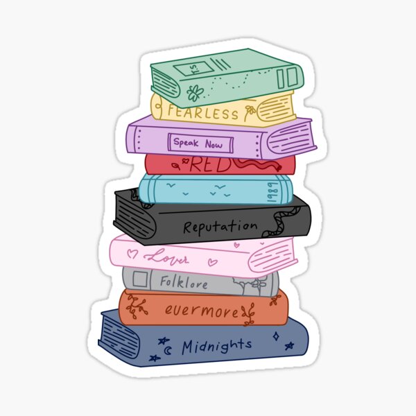Eras books Sticker