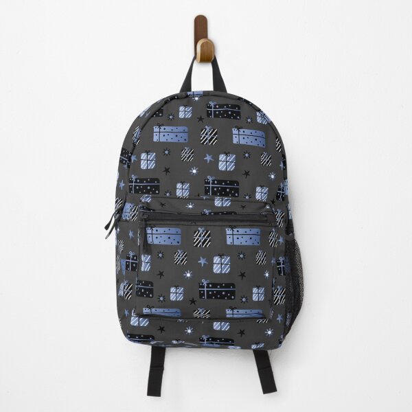 Item preview, Scandinavian Christmas Pattern - Blue and Black designed and sold by SimplyPaterNZ.