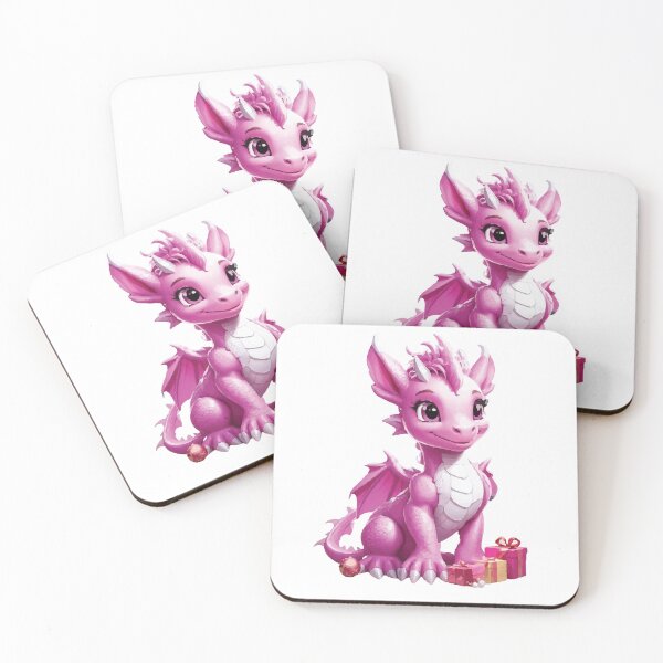 Item preview, 3D Pink Christmas Dragon designed and sold by obscurax art.