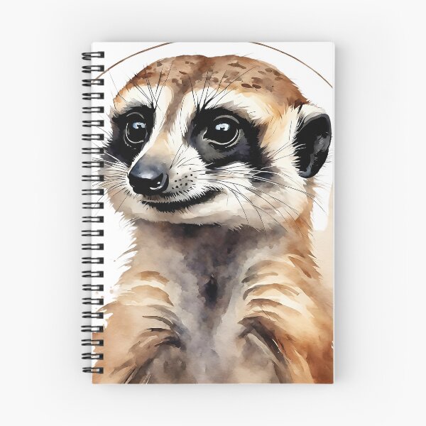 Item preview, Meerkat Watercolor Circle Style Art designed and sold by LDJBlank.