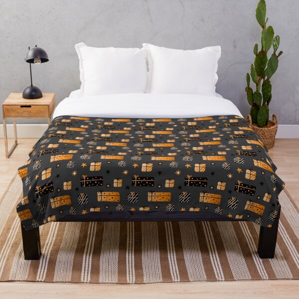 Item preview, Scandinavian Christmas Pattern - Orange and Black designed and sold by SimplyPaterNZ.