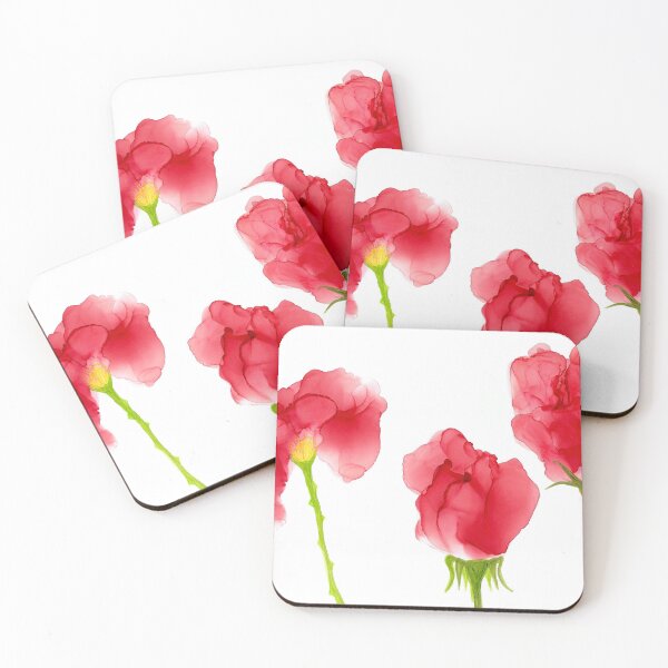 Item preview, Red flowers designed and sold by Baiadesigns.