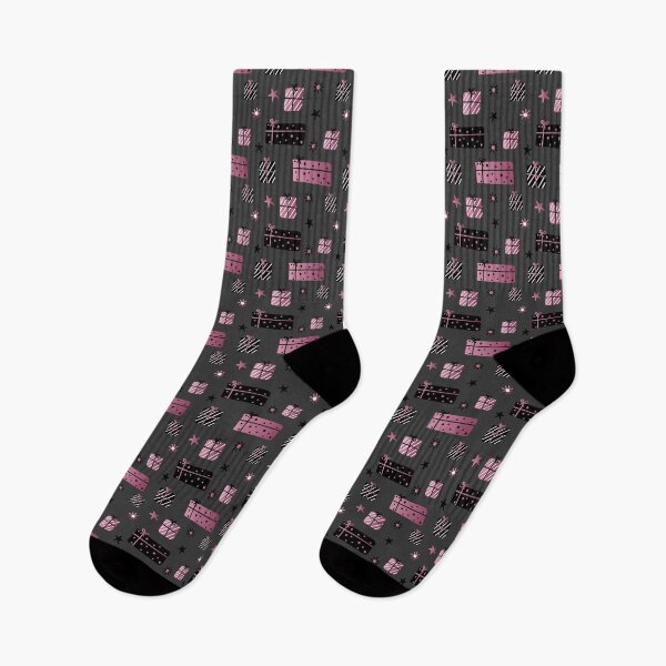 Item preview, Scandinavian Christmas Pattern - Pink and Black designed and sold by SimplyPaterNZ.