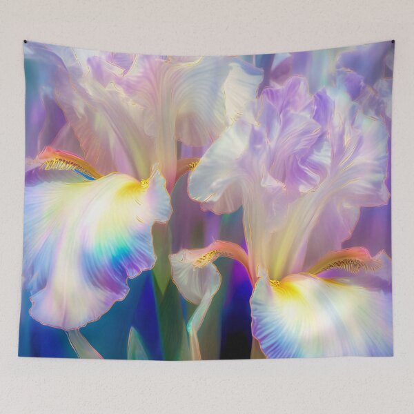 Item preview, Glowing Irises designed and sold by Art by Lilia.