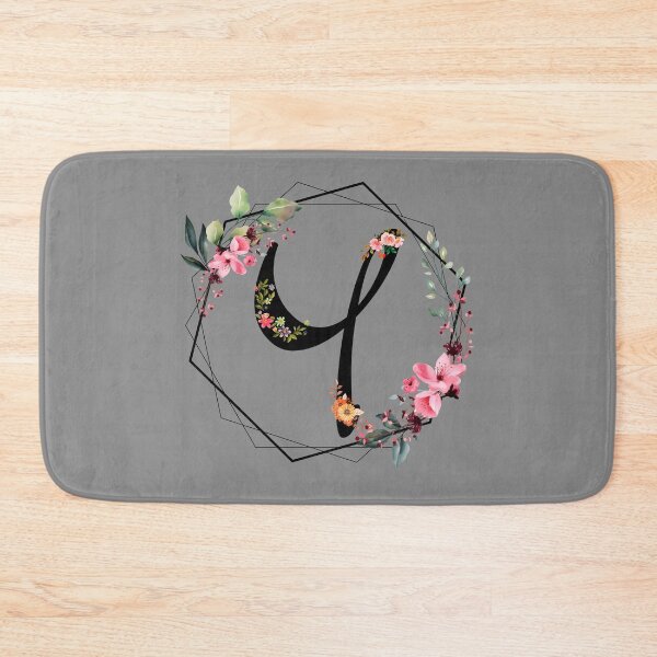 Item preview, Y monogram, flowers, watercolor designed and sold by OmikronStore.