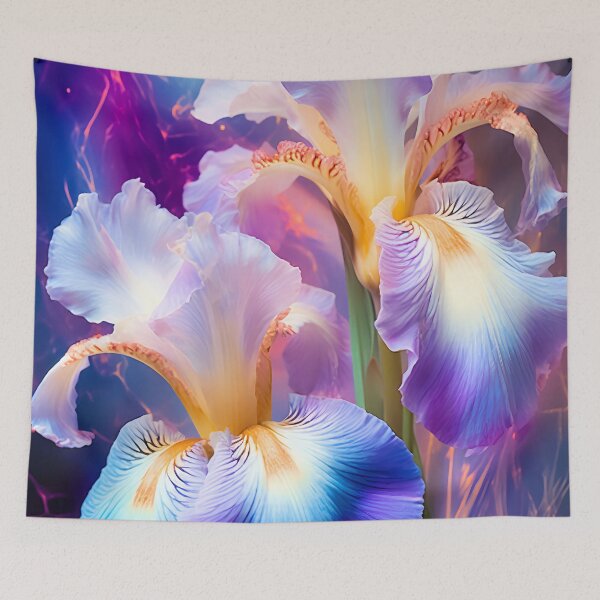 Item preview, Glowing Irises designed and sold by Art by Lilia.