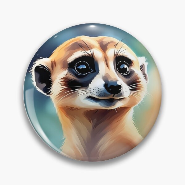 Item preview, Meerkat Watercolor Circle Style Art designed and sold by LDJBlank.