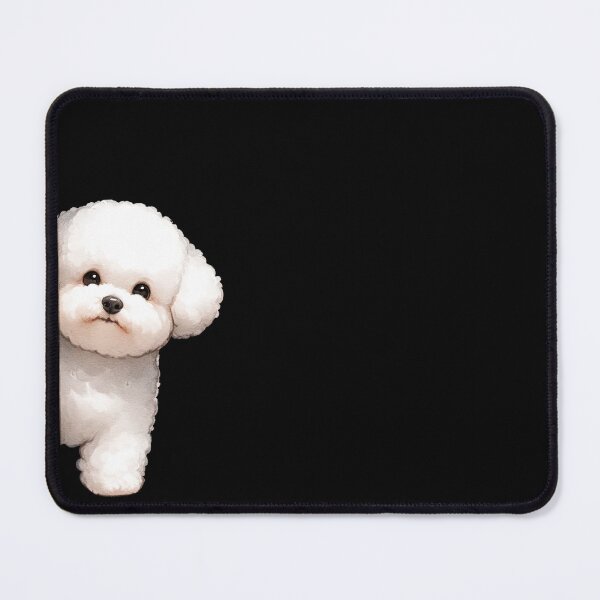 Item preview, Peeking Bichon Frise - Black designed and sold by FoxfireStardust.