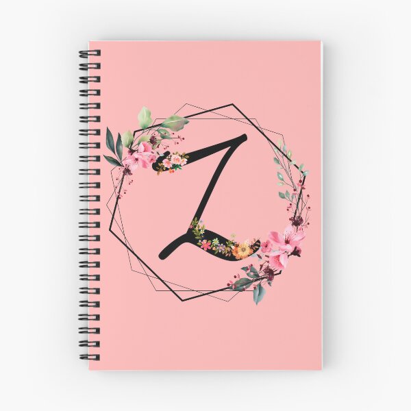 Item preview, Z monogram flowers, watercolor designed and sold by OmikronStore.