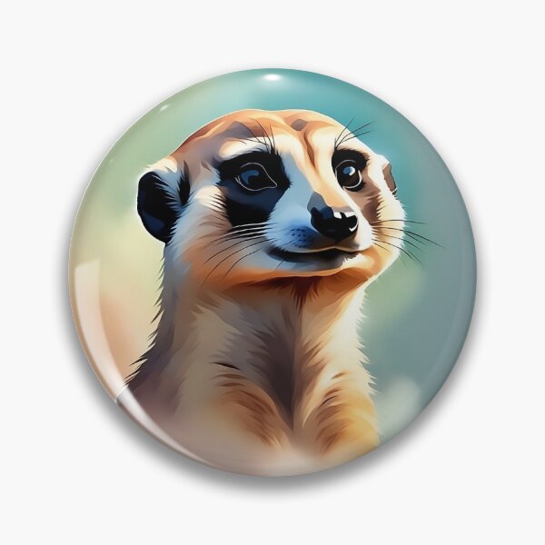 Item preview, Meerkat Watercolor Circle Style Art designed and sold by LDJBlank.