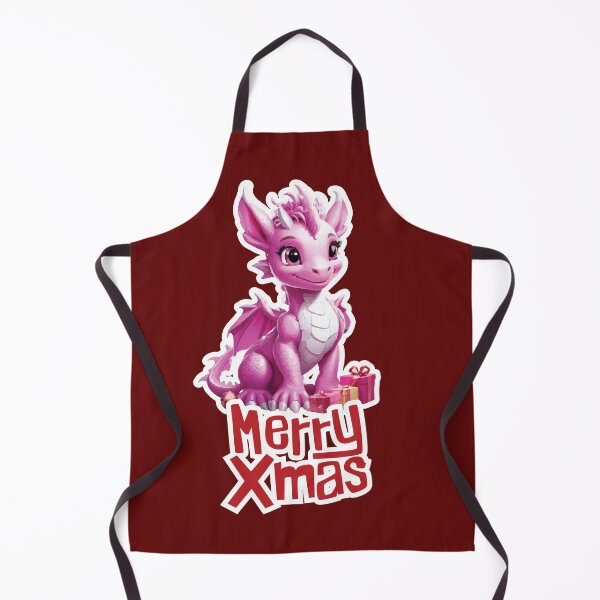 Item preview, Merry Xmas 3D Pink Christmas Dragon designed and sold by obscurax art.