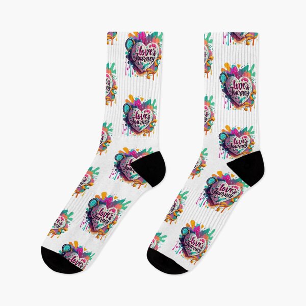 Item preview, Love's Journey White Heart Paint Splatter designed and sold by TugForkFinds.