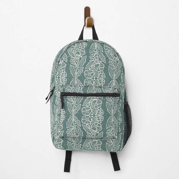 Item preview, Green floral batik block print designed and sold by tamongg14.