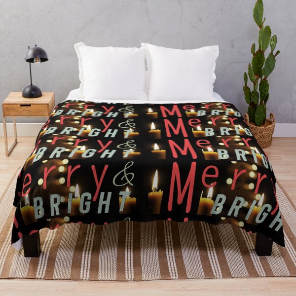 Item preview, Merry and Bright with black designed and sold by HiDB.