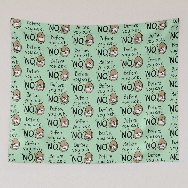 Item preview, before you ask, no. because imma potato (green) designed and sold by LifeWithMeme.