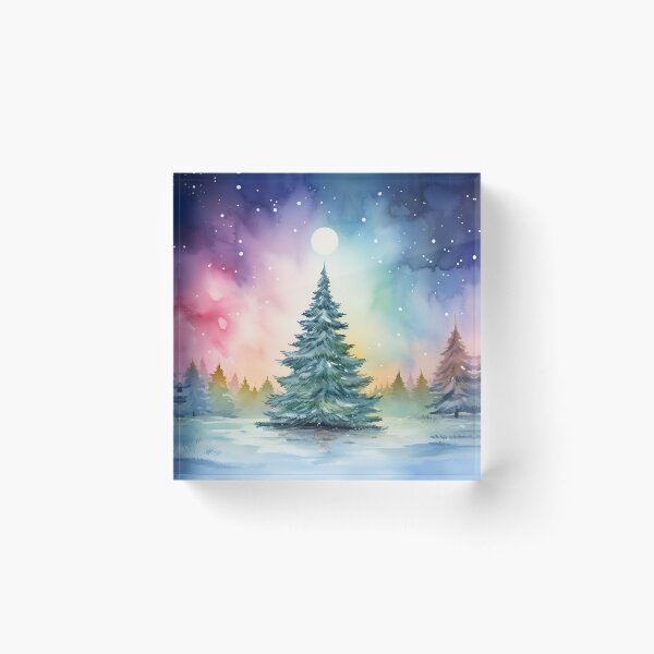 Item preview, Aurora borealis light landscape designed and sold by Art by Lilia.