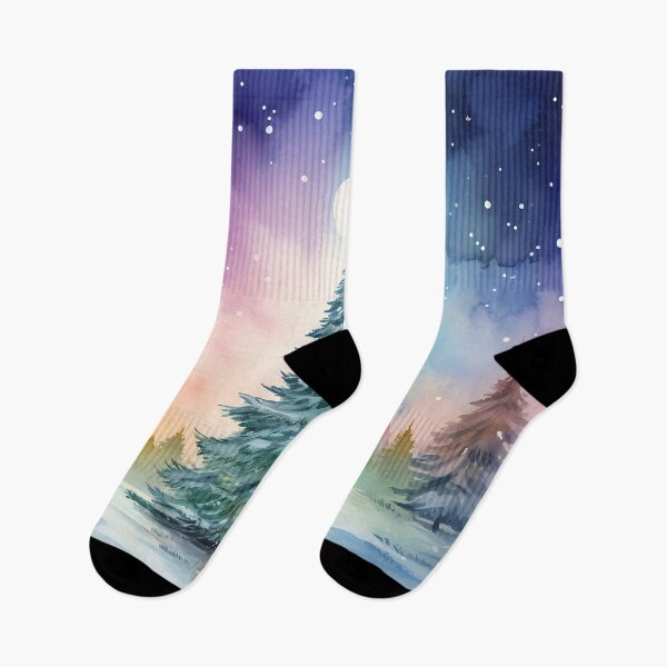 Item preview, Aurora borealis light landscape designed and sold by Art by Lilia.