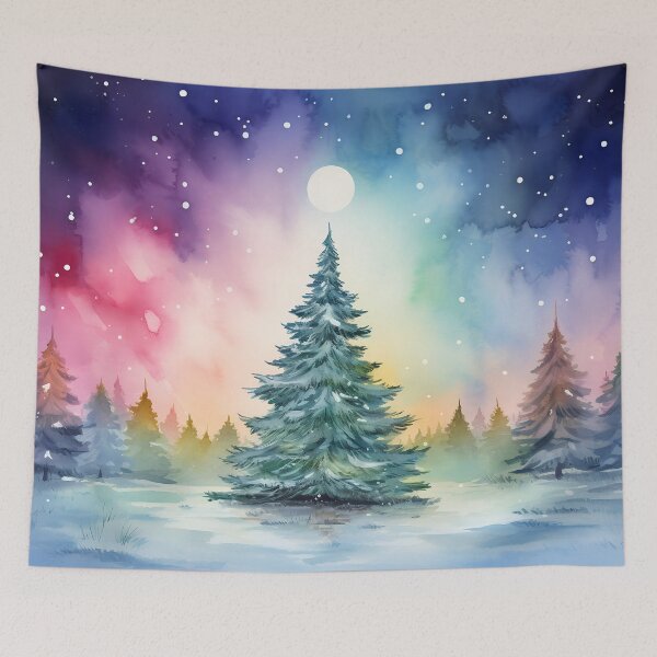 Item preview, Aurora borealis light landscape designed and sold by Art by Lilia.