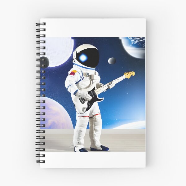 Item preview, Astronaut on Electric Guitar Rockin' Outer Space designed and sold by evaninla.