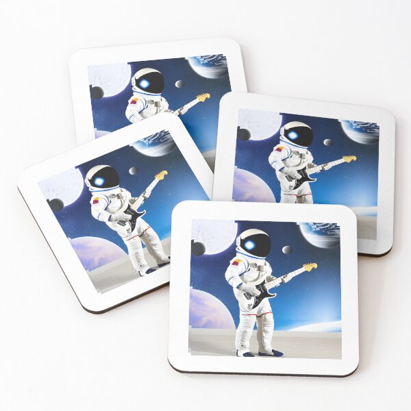 Item preview, Astronaut on Electric Guitar Rockin' Outer Space designed and sold by evaninla.