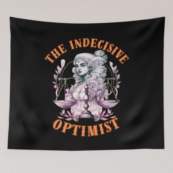 Item preview, The Indecisive Optimist. sun in libra designed and sold by ZodiacWonders.