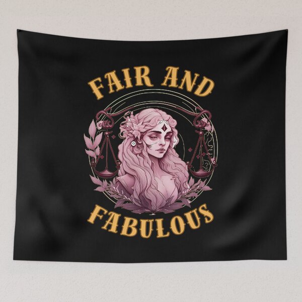 Item preview, Fair And Fabulous. libra sign designed and sold by ZodiacWonders.