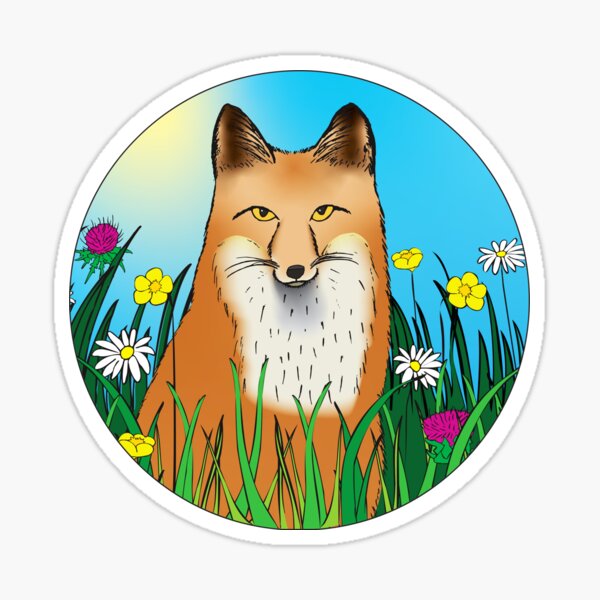 Item preview, Fox and Flowers designed and sold by Majikat Designs.
