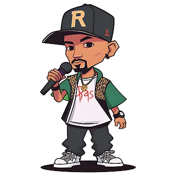 Artwork thumbnail, Rakim Rapper by Ragil-Studio