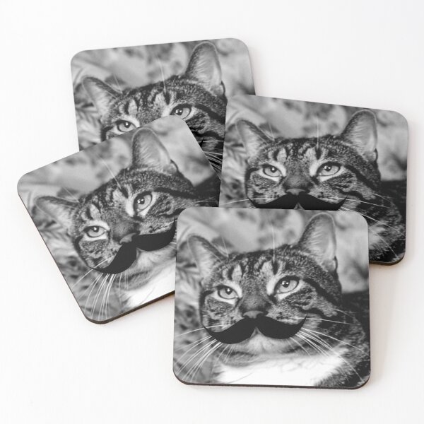 Item preview, Stache Kitteh designed and sold by IrishVikingDesigns.