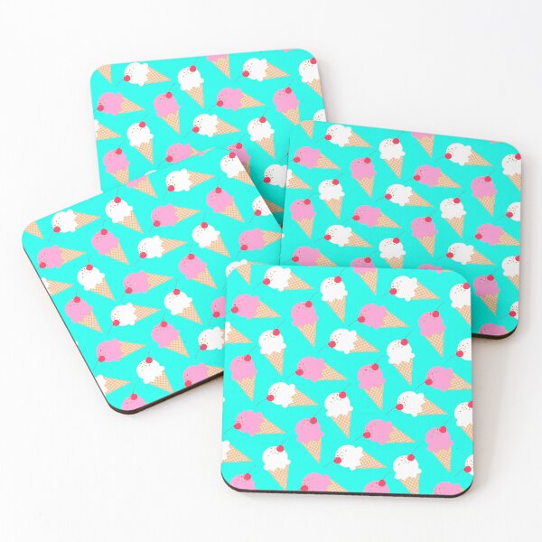Item preview, Ice Cream Cones on Blue designed and sold by BeJolley.