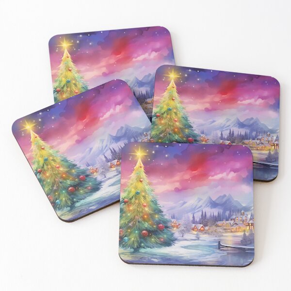 Item preview, Aurora borealis light landscape designed and sold by Art by Lilia.