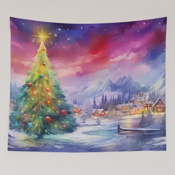 Item preview, Aurora borealis light landscape designed and sold by Art by Lilia.