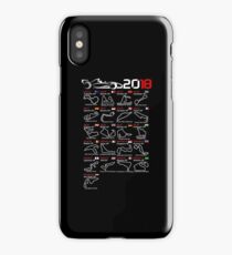Calendar F1 2018 named circuits iPhone Case