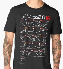 Calendar F1 2018 named circuits Men's Premium T-Shirt
