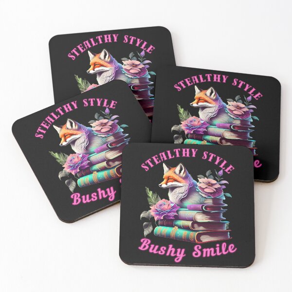 Item preview, Stealthy Style, Bushy Smile. fox foxes designed and sold by FoxVibes.