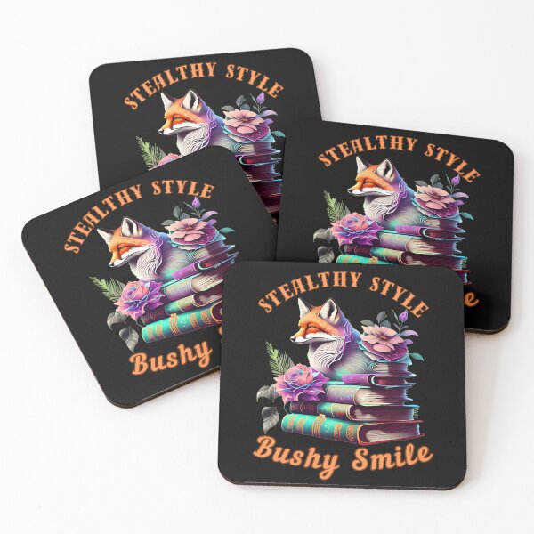 Item preview, Stealthy Style, Bushy Smile. fox watercolor designed and sold by FoxVibes.