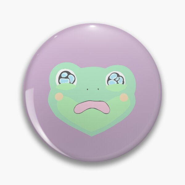 Frog Pin Button  Pastel Donut Shop