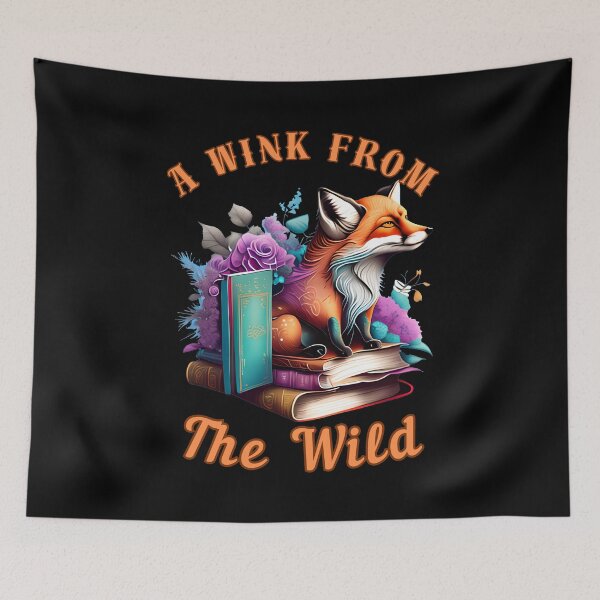 Item preview, A Wink From The Wild. fox portrait designed and sold by FoxVibes.