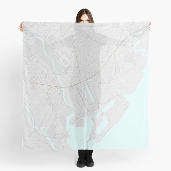 Cardiff City Map Scarf