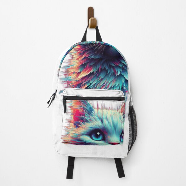 Item preview, "Glitchy Feline Fusion: Futuristic Cat on Dark Generative Canvas" designed and sold by Huycao211.
