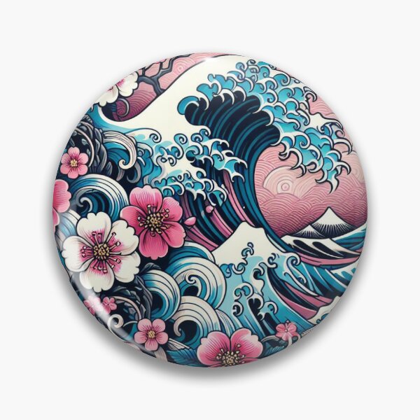 Item preview, Blossomed sakura and waves designed and sold by VocalGraphics.