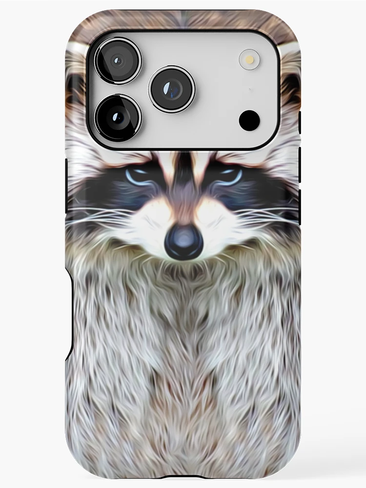 Thumbnail 1 of 4, iPhone Case, Cute Racoon Face designed and sold by Tree45.