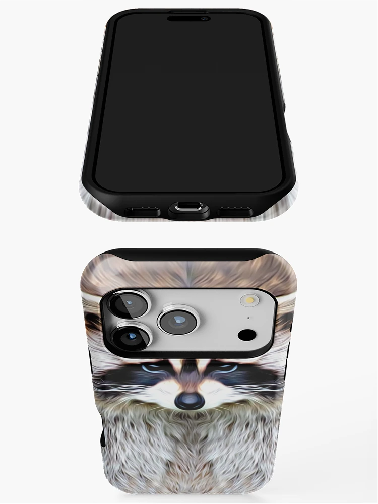 Thumbnail 3 of 4, iPhone Case, Cute Racoon Face designed and sold by Tree45.