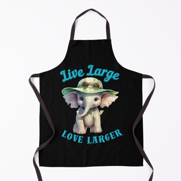 Item preview, Live Large, Love Larger. funny elephant designed and sold by ElephantVibes.
