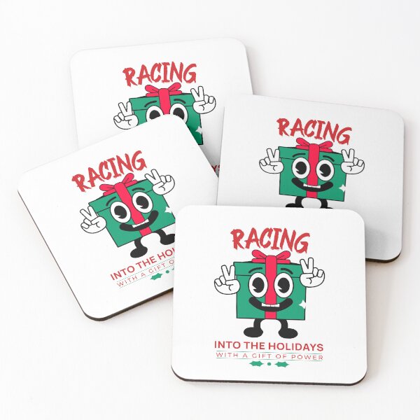 Item preview, Racing Into The Holidays With A Gift Of Power Christmas Present Racer Cars Speed Motorsports Xmas Gift Peace designed and sold by CarantinedChaos.