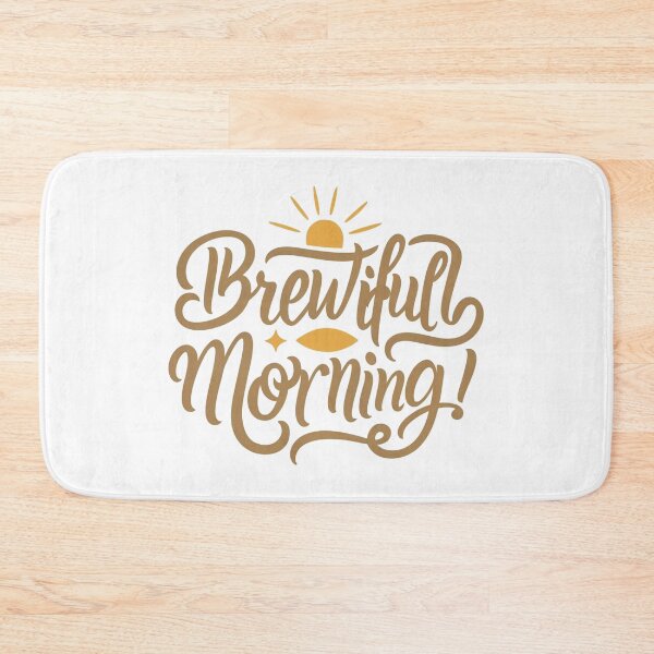 Item preview, Brewtiful Morning Script Font with Sun Decor for Coffee Lovers  designed and sold by HahaHandlesHub.