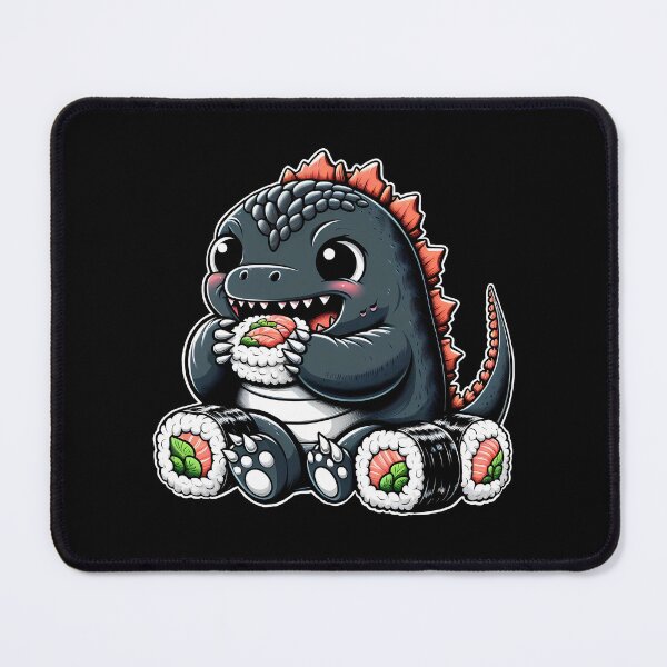 Item preview, Cute Godzilla eating Sushi designed and sold by melvtec.