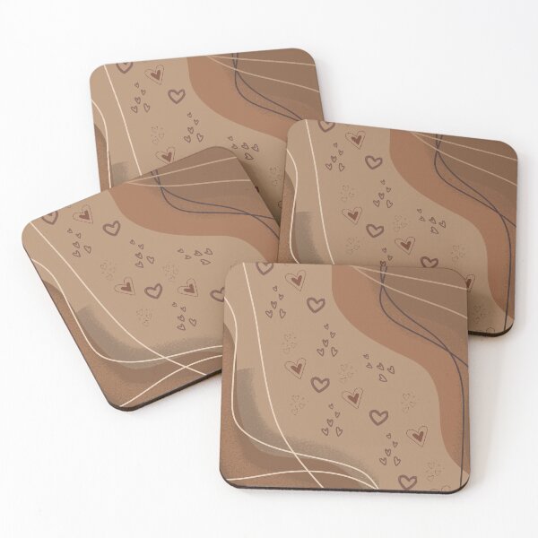 Item preview, Brown of hearts designed and sold by andrasdesignssss.