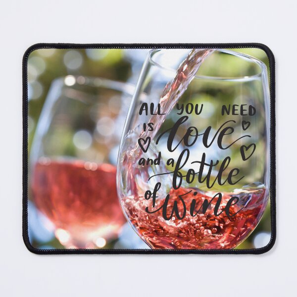 Item preview, All You Need is Love and a Bottle of Wine 2 designed and sold by TidyKitchenInc.