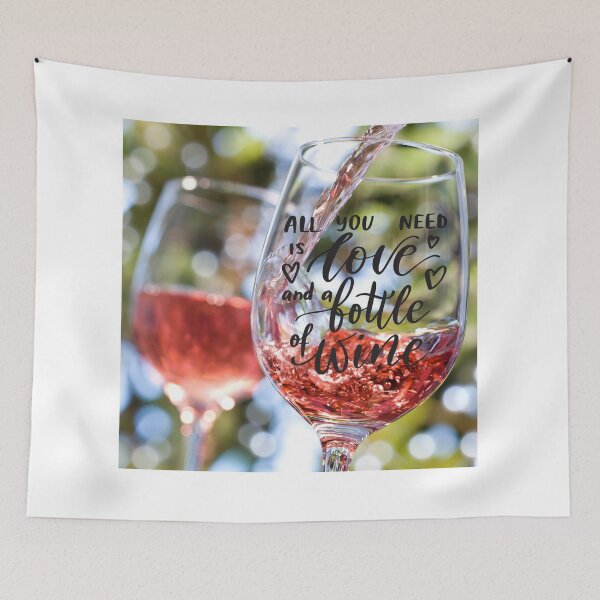 Item preview, All You Need is Love and a Bottle of Wine 2 designed and sold by TidyKitchenInc.